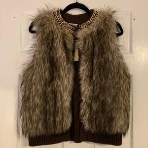 Michael Kors Fur Sweater Vest